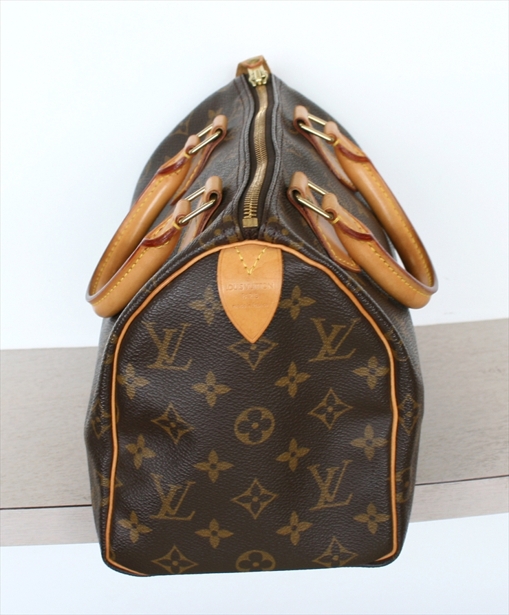 Auth Louis Vuitton Monogram Speedy 25 Hand Bag A rank 1E190050n"