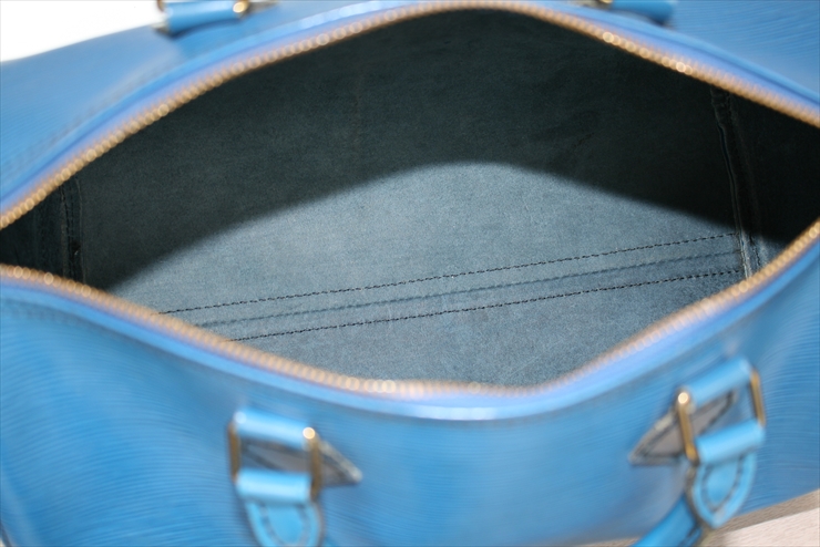 Louis Vuitton Epi Speedy 30 handbag bag color blue used from japan TES15