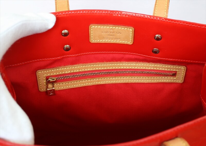 OUIS VUITTON READE MM Tote Bag Vernis Rouge