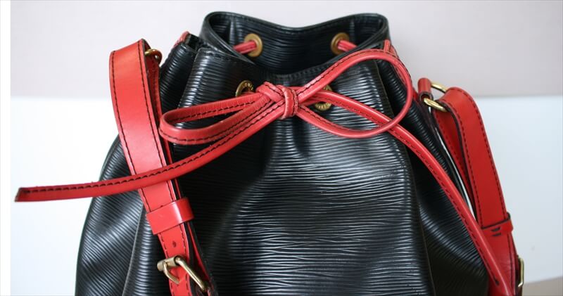 LOUIS VUITTON NOE EPI BLACK RED Bi-color
