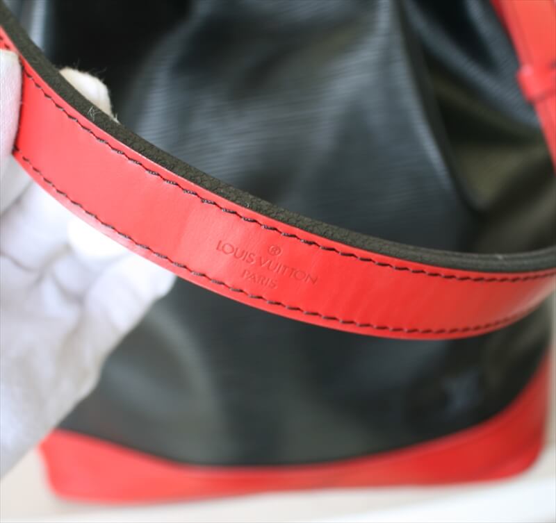 LOUIS VUITTON NOE EPI BLACK RED Bi-color