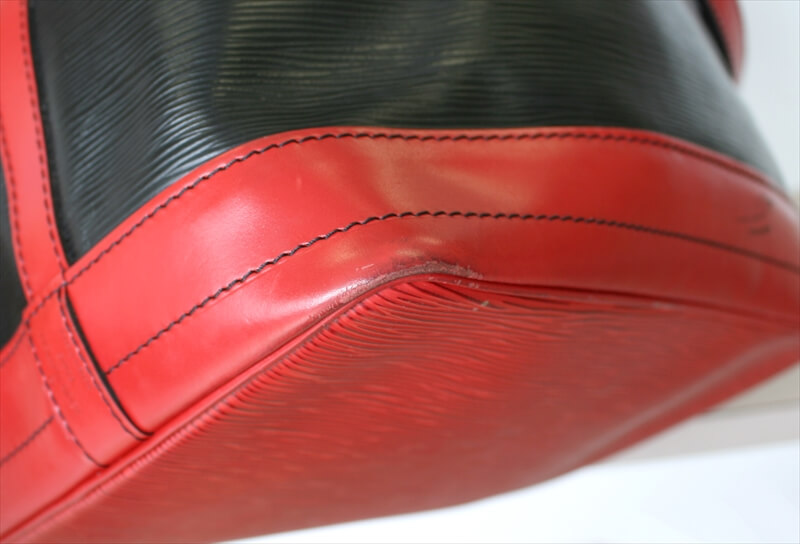 LOUIS VUITTON NOE EPI BLACK RED Bi-color