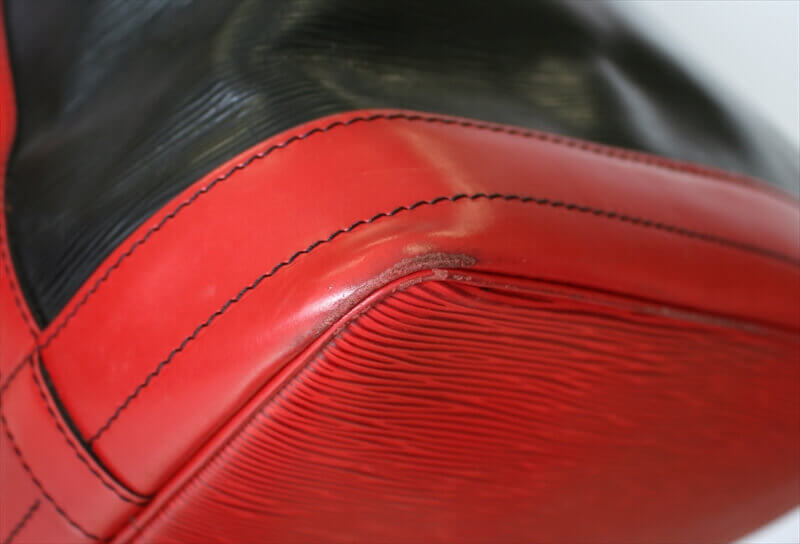 LOUIS VUITTON NOE EPI BLACK RED Bi-color