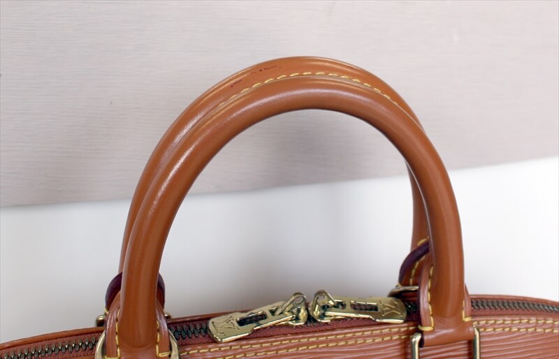 LOUIS VUITTON ALMA Epi Brown Handbag No.857-e