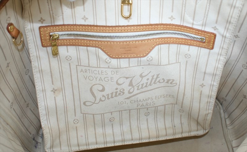 LOUIS VUITTON NEVERFULL MM Damier Azur Tote bag No.887