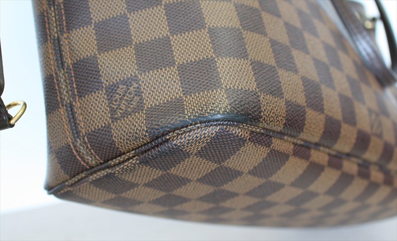 Louis Vuitton Small Damier Ebene Neverfull PM Tote With Pouch 44lk83 at  1stDibs