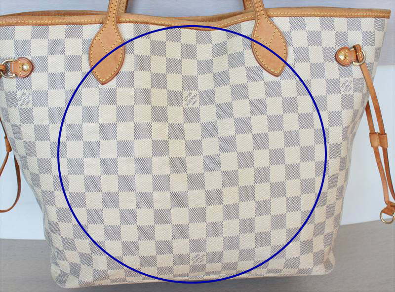 Louis Vuitton Totally MM Damier Azur White tote bag shoulder M41279