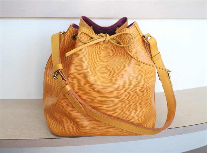 Louis Vuitton Epi Petite Noe Shoulder Bag Handbag Yellow Epi