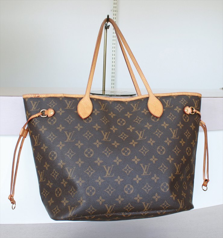 Louis Vuitton Neverfull mm Monogram Canvas Tote Bag 2008