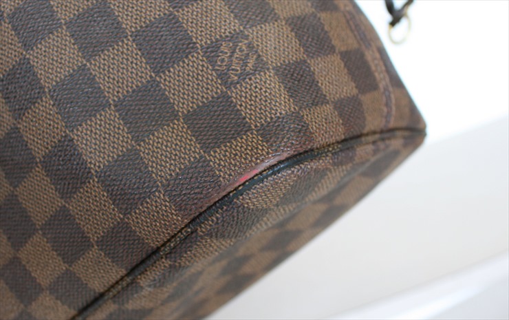 Neverfull cloth clutch bag Louis Vuitton Beige in Cloth - 18562934