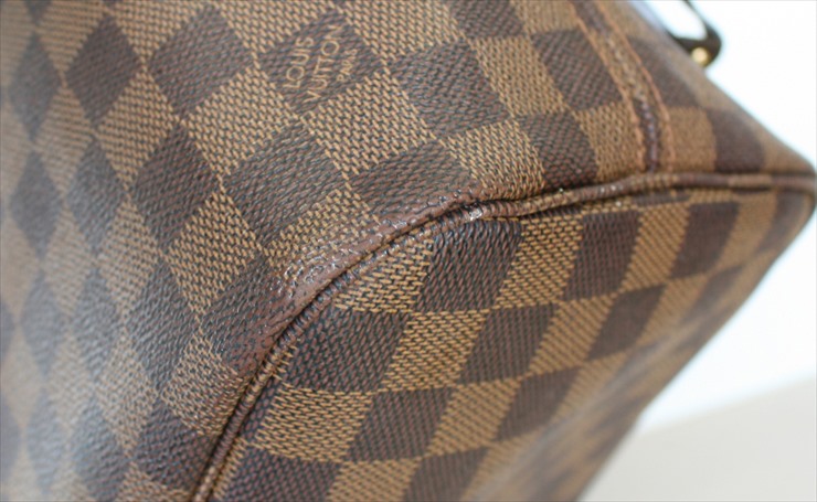Louis Vuitton, Bags, Louis Vuitton Neverfull Damier Ebene Replacement  Straps Handles 24 T23