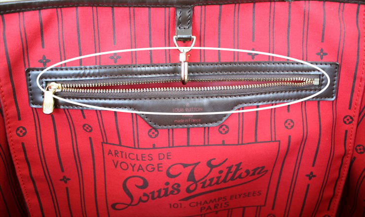 Louis Vuitton Damier Ebene Canvas Neverfull GM Bag Louis Vuitton