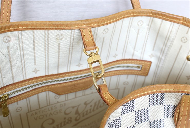 NEVERFULL MM Damier Azur