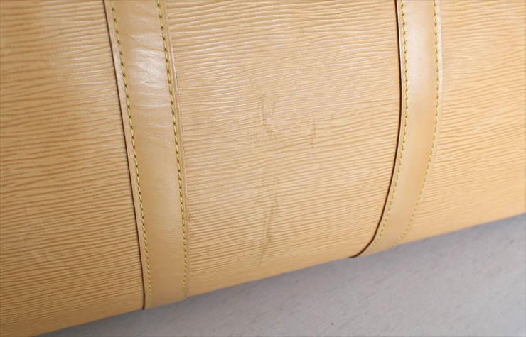 LOUIS VUITTON KEEPALL 50 Epi leather Beige Travel Bag No.1093