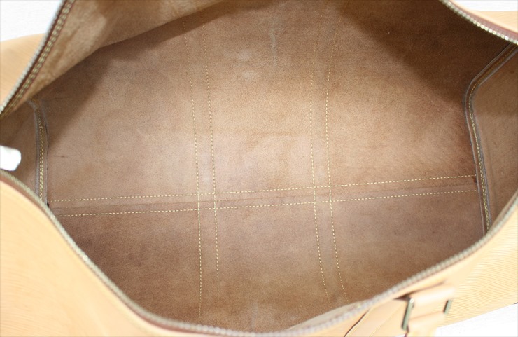 LOUIS VUITTON KEEPALL 50 Epi leather Beige Travel Bag No.1093