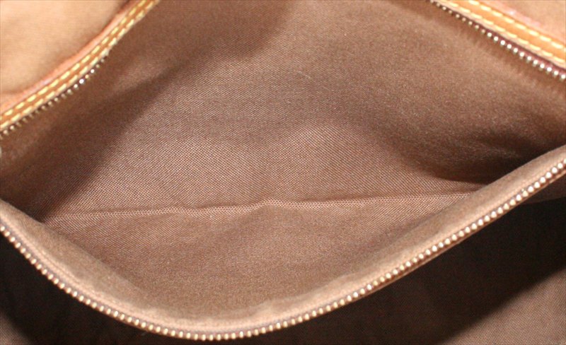 Mezzo cloth tote Louis Vuitton Brown in Cloth - 38116732