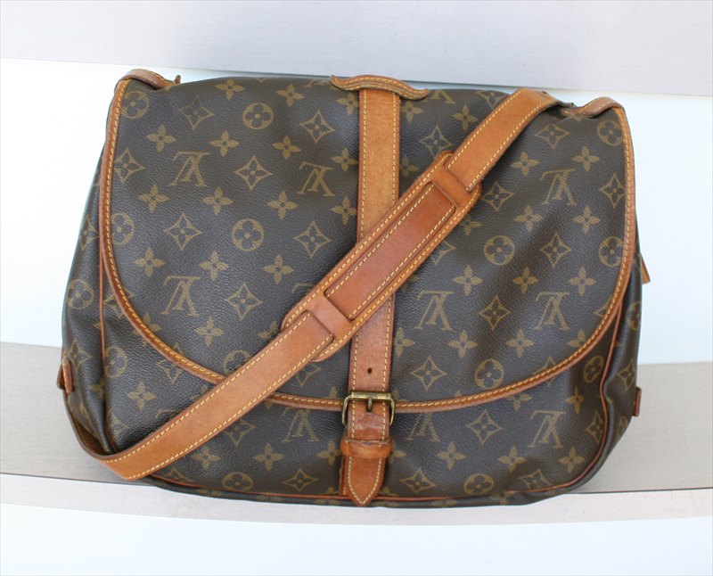 Shop for Louis Vuitton Monogram Canvas Leather Saumur 35 cm Messenger Bag -  Shipped from USA