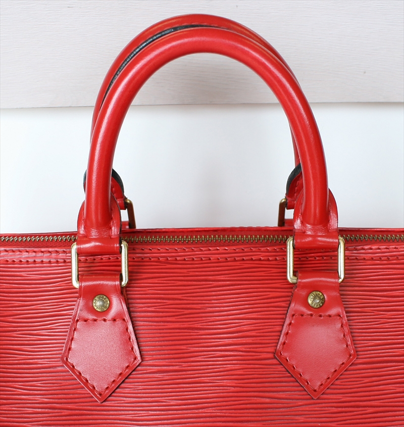 LOUIS VUITTON SPEEDY 25 Epi Red Handbag No.1171