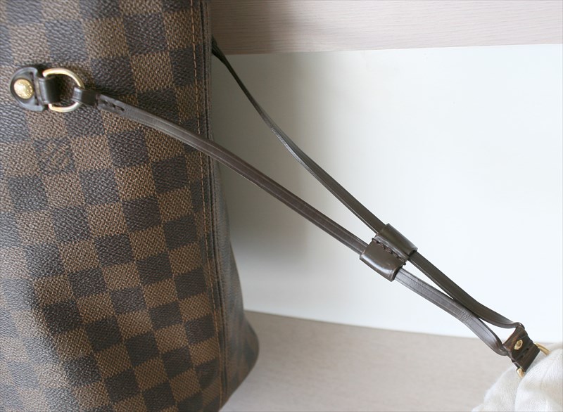Neverfull leather tote Louis Vuitton Black in Leather - 38026116