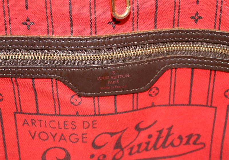 LOUIS VUITTON NEVERFULL MM Damier Ebene Tote bag No.1196