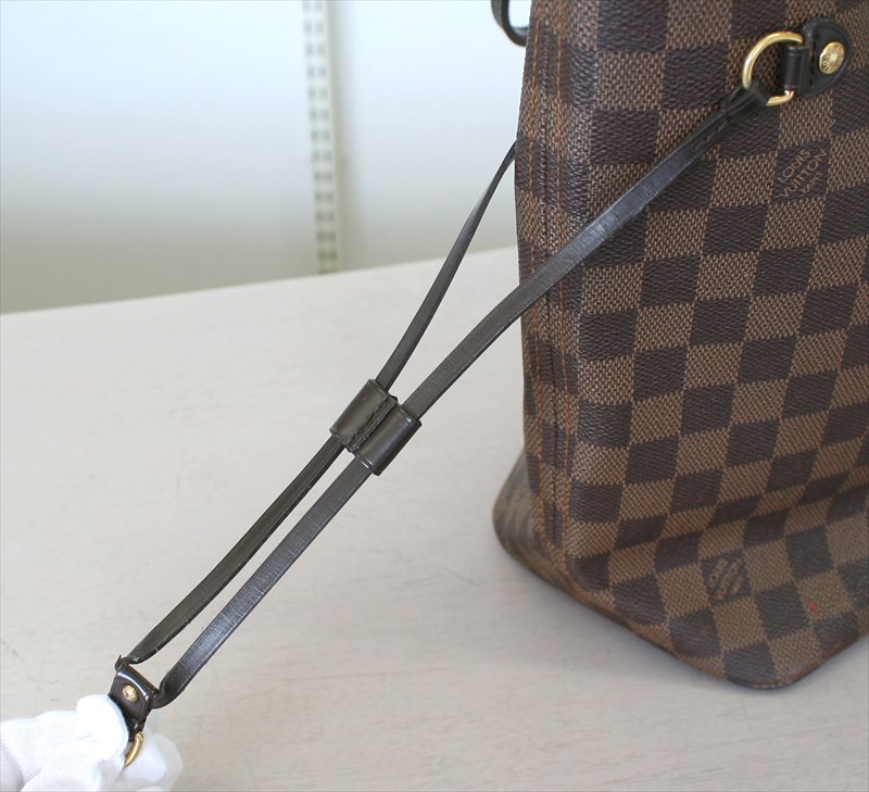 LouisVuitton NEVERFULL MM Brown Damier Ebène Canvas Shopping Tote Bag – The  Find