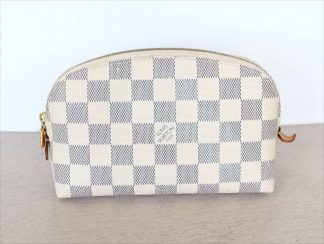 Pochette Cosmetic PM Pouch Damier Azur