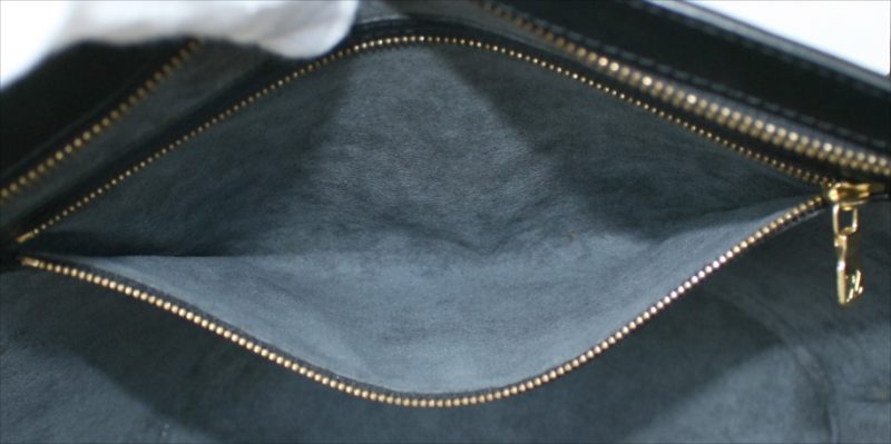 Louis Vuitton Black Epi Leather Noir Saint Jacques Zip Tote Bag