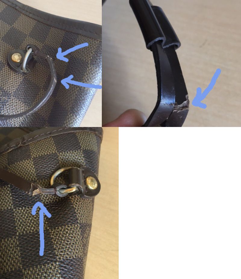 louis vuitton neverfull side straps