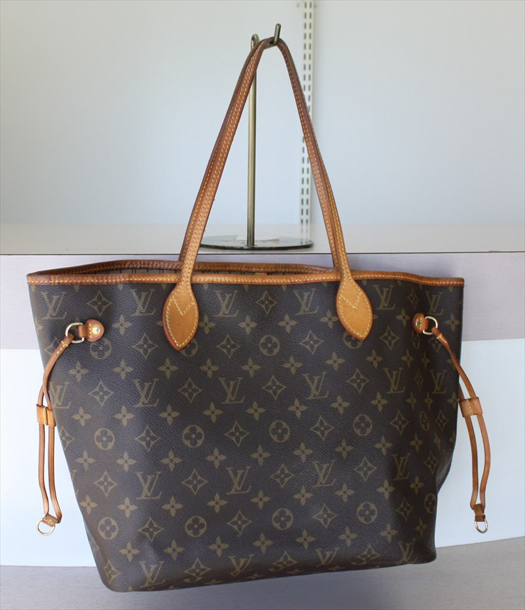 Louis Vuitton, Bags, Authentic Louis Vuitton Tote Bag Neverfull Mm Monogram  Used Lv Handbag Vintage