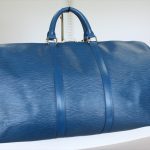 LOUIS VUITTON KEEPALL 50 Epi Blue Travel Bag