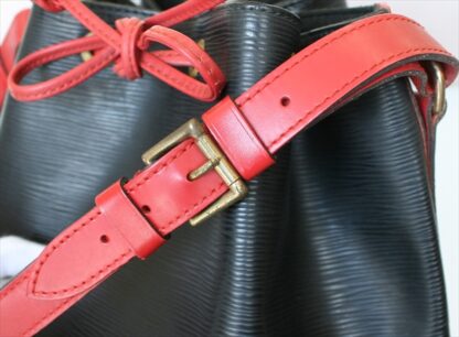 LOUIS VUITTON NOE EPI Black Red Bi-color