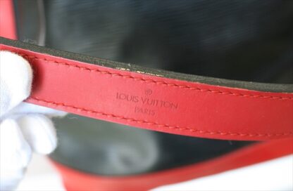 LOUIS VUITTON NOE EPI Black Red Bi-color