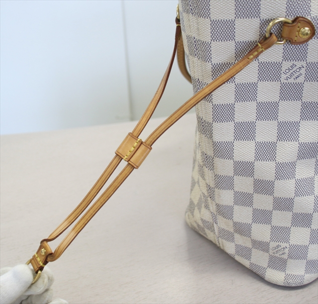 IMG_4160_R LOUIS VUITTON NEVERFULL MM Damier Azur N51107