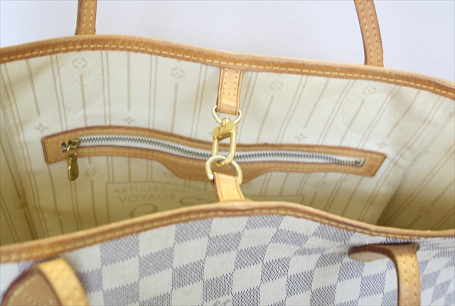 IMG_4177_R LOUIS VUITTON NEVERFULL MM Damier Azur N51107